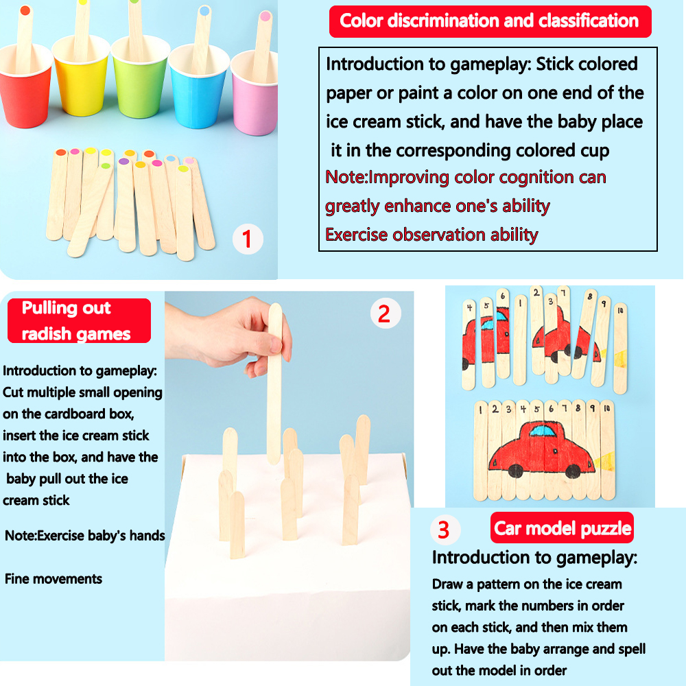 20/100/500Pcs Ice Cream Popsic – Eco Art Craft recenzja i cena