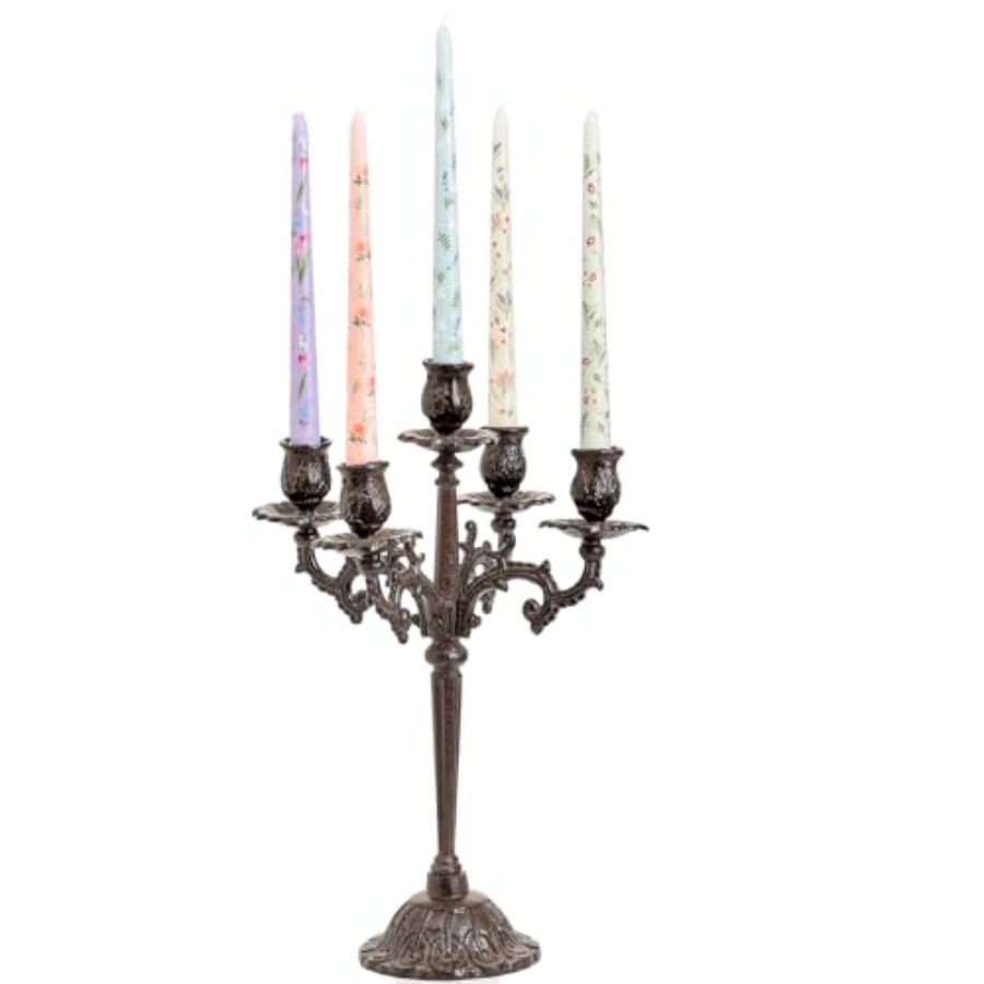 Pretty Floral Taper Candlestic – Art Craft Decoration recenzja i cena