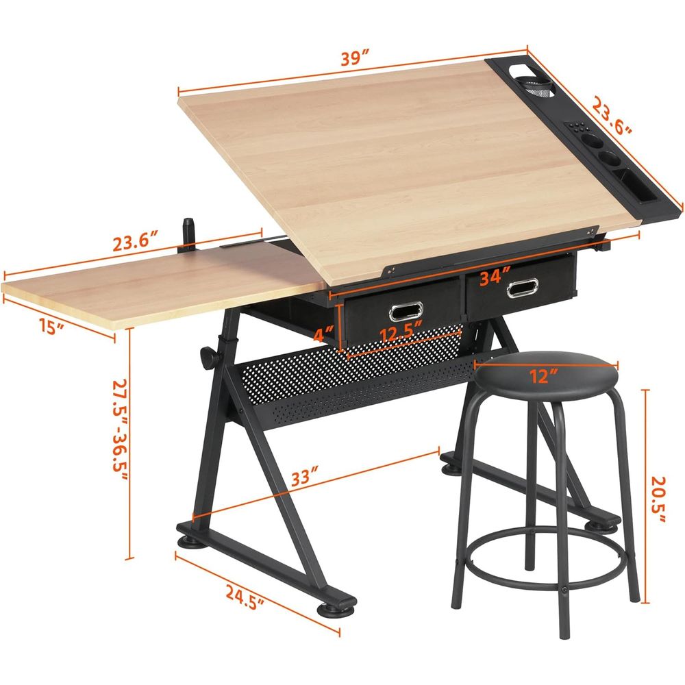 Height Adjustable Drating Tabl – Art & Craft Teacher recenzja i cena