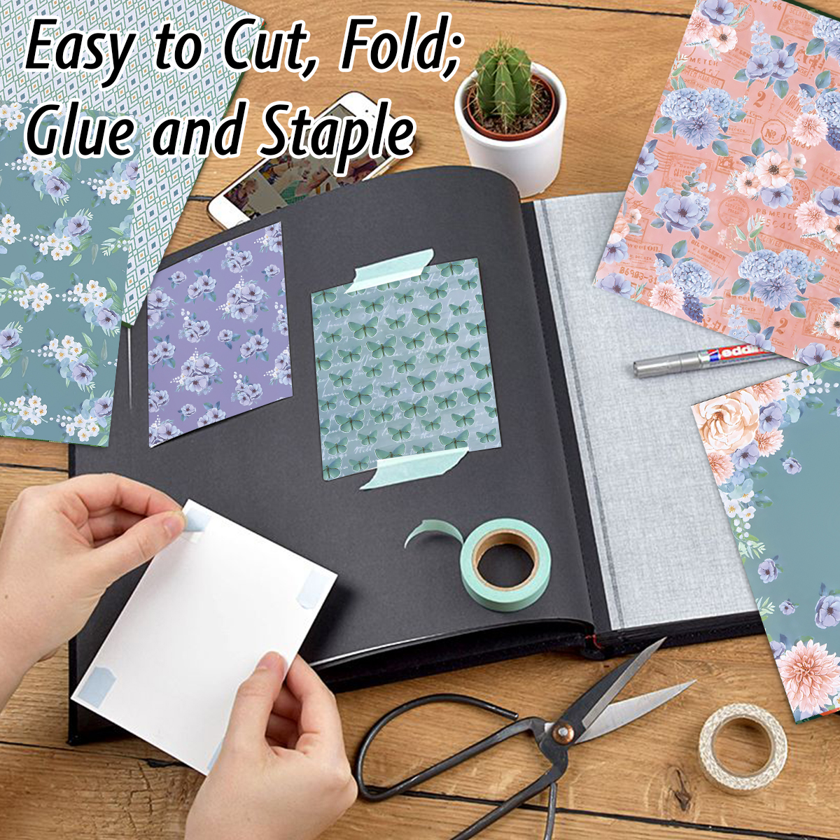 24 Sheets Colored Floral Patte – Art Craft Journals recenzja i cena